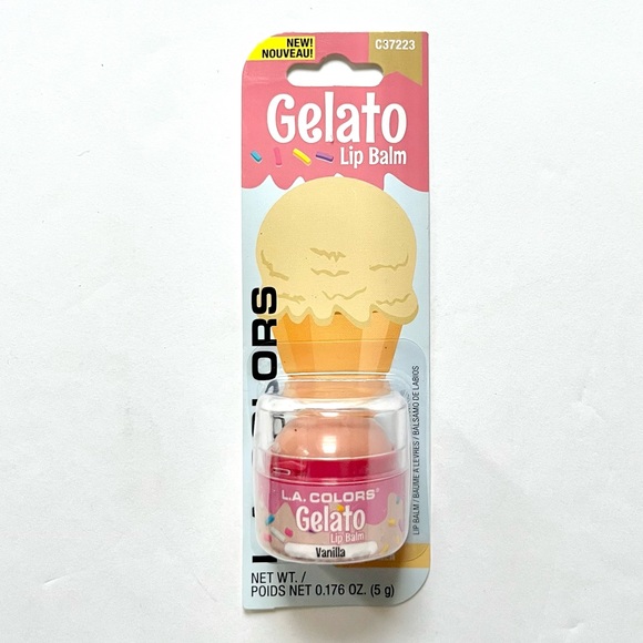 (women) 🏷️ kawaii strawberry & vanilla gelato lip balm lip gloss set of 2 - Picture 11 of 16